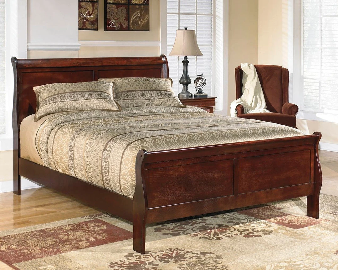 Signature Design By Ashley® Beds Alisdair - Dark Brown - Queen Sleigh Bed 3 Signature Design By Ashley® Beds Alisdair - Dark Brown - Queen Sleigh Bed