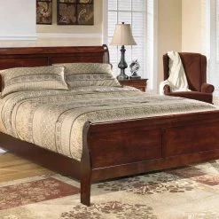 Signature Design By Ashley® Alisdair - Dark Brown - King Sleigh Bed Beds