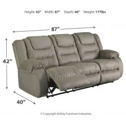 Signature Design By Ashley® McCade - Durable - Reclining Sofa & Loveseat Set Reclining Furniture