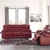 Signature Design By Ashley® Vacherie - Reclining Sofa, Double Reclining Loveseat With Console