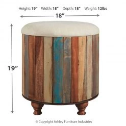 Ashley Furniture Oristano - Brown - Storage Ottoman