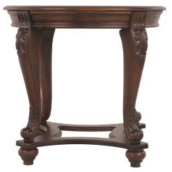 Ashley Furniture Norcastle - Dark Brown - Round End Table