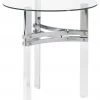 Ashley Furniture Braddoni - Chrome Finish - Round End Table Tables