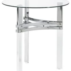 Ashley Furniture Braddoni - Chrome Finish - Round End Table Tables