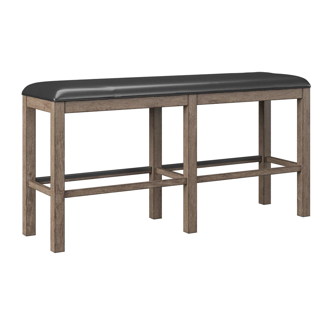 Emerald Home Benton 60" Bar Height Bench Brown / Dark Benches 6 Emerald Home Benton 60" Bar Height Bench Brown / Dark Benches