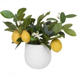 Uttermost Positano Lemon In White Pot