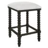 Uttermost Pryce Black Backless Counter Stool Stools 2 Uttermost Pryce Black Backless Counter Stool Stools