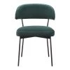 Moe's Home Collection Dolce Dining Chair Green Velvet-m2 Chairs