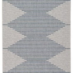 Ashley Furniture Alverno - White/blue - Large Rug Accessories