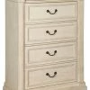 Ashley Furniture Chests Bolanburg - Antique White / Brown - Five Drawer Chest 2 Ashley Furniture Chests Bolanburg - Antique White / Brown - Five Drawer Chest
