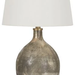 Ashley Furniture Jemarie - Gray/gold Finish - Glass Table Lamp (1/cn) Accessories