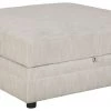 Ashley Furniture Neira - Fog - Ottoman With Storage
