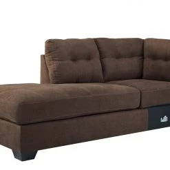 Benchcraft® Living Room Sets Maier - Walnut - 3 Pc. - Left Arm Facing Chaise 2 Pc Sectional, Ottoman