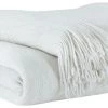 Ashley Furniture Rozelle - White - Throw (3/cs) Accessories