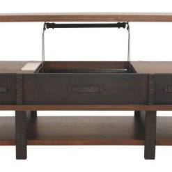 Ashley Furniture Tables Stanah - Brown / Beige - Lift Top Cocktail Table 20 Ashley Furniture Tables Stanah - Brown / Beige - Lift Top Cocktail Table