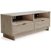 Ashley Furniture TV Stands Oliah - Natural - Medium Tv Stand