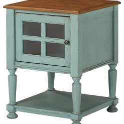 Ashley Furniture Cabinets Mirimyn - Teal/brown - Accent Cabinet