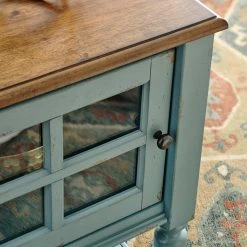 Ashley Furniture Cabinets Mirimyn - Teal/brown - Accent Cabinet