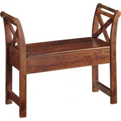 Ashley Furniture Abbonto - Warm Brown - Accent Bench Benches