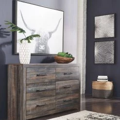 Signature Design By Ashley® Drystan - Multi - Dresser, Mirror, Chest, Panel Headboard, Nightstand Bedroom Sets 13 Signature Design By Ashley® Drystan - Multi - Dresser, Mirror, Chest, Panel Headboard, Nightstand Bedroom Sets