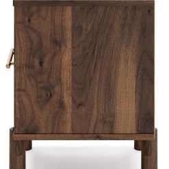Signature Design By Ashley® Calverson - Mocha - One Drawer Night Stand - Medium Nightstands