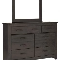 Ashley Furniture Dressers Brinxton - Charcoal - Dresser, Mirror