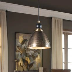 Accessories Uttermost Adastra 1 Light Antique Brass Pendant