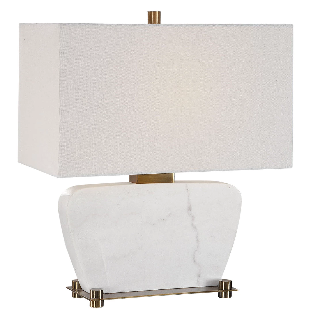 Uttermost Genessy White Marble Table Lamp 3 Uttermost Genessy White Marble Table Lamp