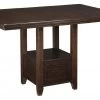 Ashley Furniture Tables Haddigan - Dark Brown - Rect Drm Counter Ext Table