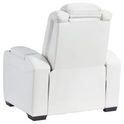 Signature Design By Ashley® Party - White - Pwr Recliner/adj Headrest Chairs