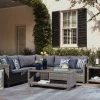 Signature Design By Ashley® Salem Beach - Dark Gray - 5 Pc. - Sectional Lounge Set Outdoor Sets