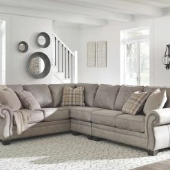Signature Design By Ashley® Sectionals Olsberg - Left Arm Facing Sofa With Corner Wedge, Armless Chair, Right Arm Facing Loveseat Sectional