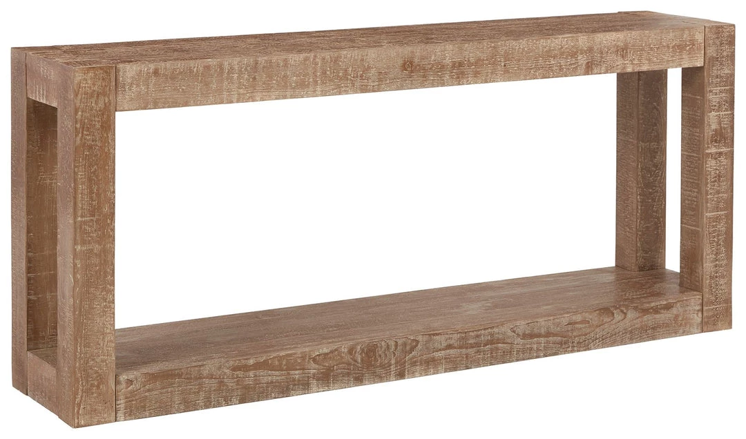 Ashley Furniture Waltleigh - Distressed Brown - Console Sofa Table 3 Ashley Furniture Waltleigh - Distressed Brown - Console Sofa Table