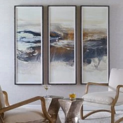 Accessories Uttermost Graphite Horizon Framed Prints, Set/3