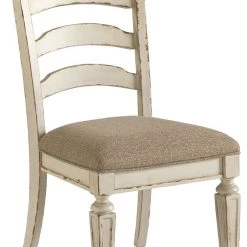 Ashley Furniture Realyn - Chipped White - Dining Uph Side Chair (2/cn) - Ladderback