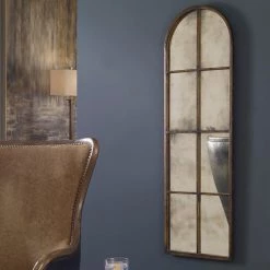 Uttermost Amiel Arched Brown Mirror Accessories