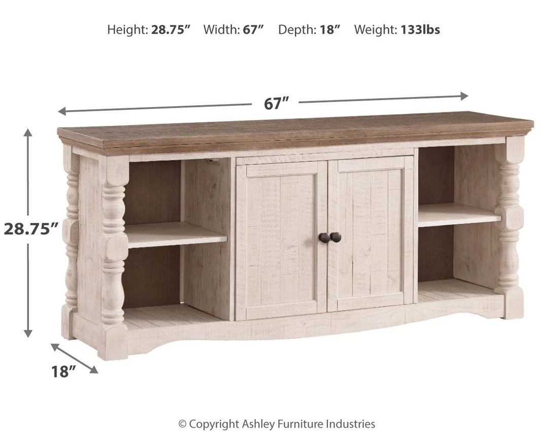 Ashley Furniture Havalance - Brown / Beige - Extra Large Tv Stand TV Stands 7 Ashley Furniture Havalance - Brown / Beige - Extra Large Tv Stand TV Stands