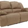 Ashley Furniture Reclining Furniture Hogan - Mocha - Reclining Loveseat