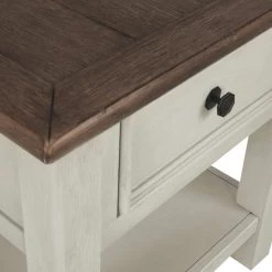 Ashley Furniture Tables Bolanburg - White / Brown / Beige - Rectangular End Table