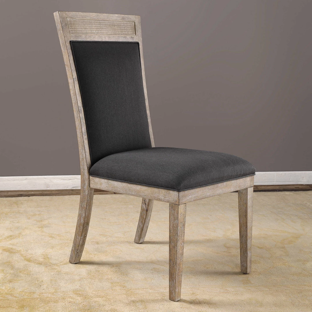 Chairs Uttermost Encore Dark Gray Armless Chair 8 Chairs Uttermost Encore Dark Gray Armless Chair