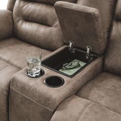 Ashley Furniture Stoneland - Console - Power Reclining Loveseats Reclining Furniture