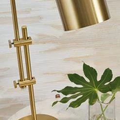 Ashley Furniture Baronvale - Brass Finish - Metal Desk Lamp (1/cn)