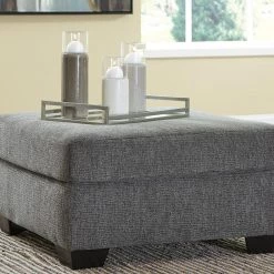 Benchcraft® Dalhart - Charcoal - 4 Pc. - Left Arm Facing Sofa Sectional, Rocker Recliner, Ottoman