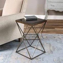 Uttermost Uberto Caged Frame Accent Table Tables 7 Uttermost Uberto Caged Frame Accent Table Tables