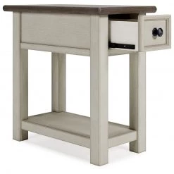 Ashley Furniture Bolanburg - White / Brown / Beige - Chair Side End Table