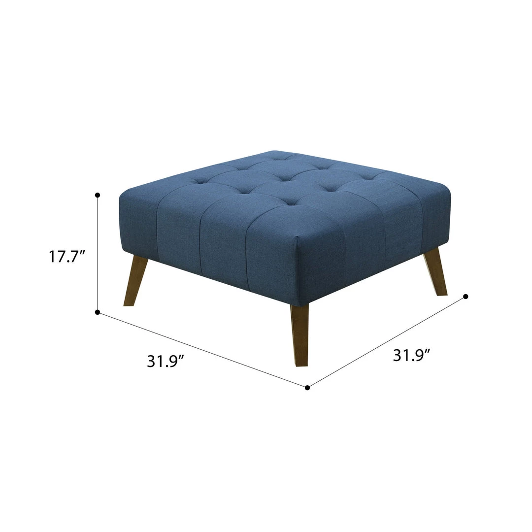 Emerald Home Ottomans Binetti Ottoman- Navy 7 Emerald Home Ottomans Binetti Ottoman- Navy