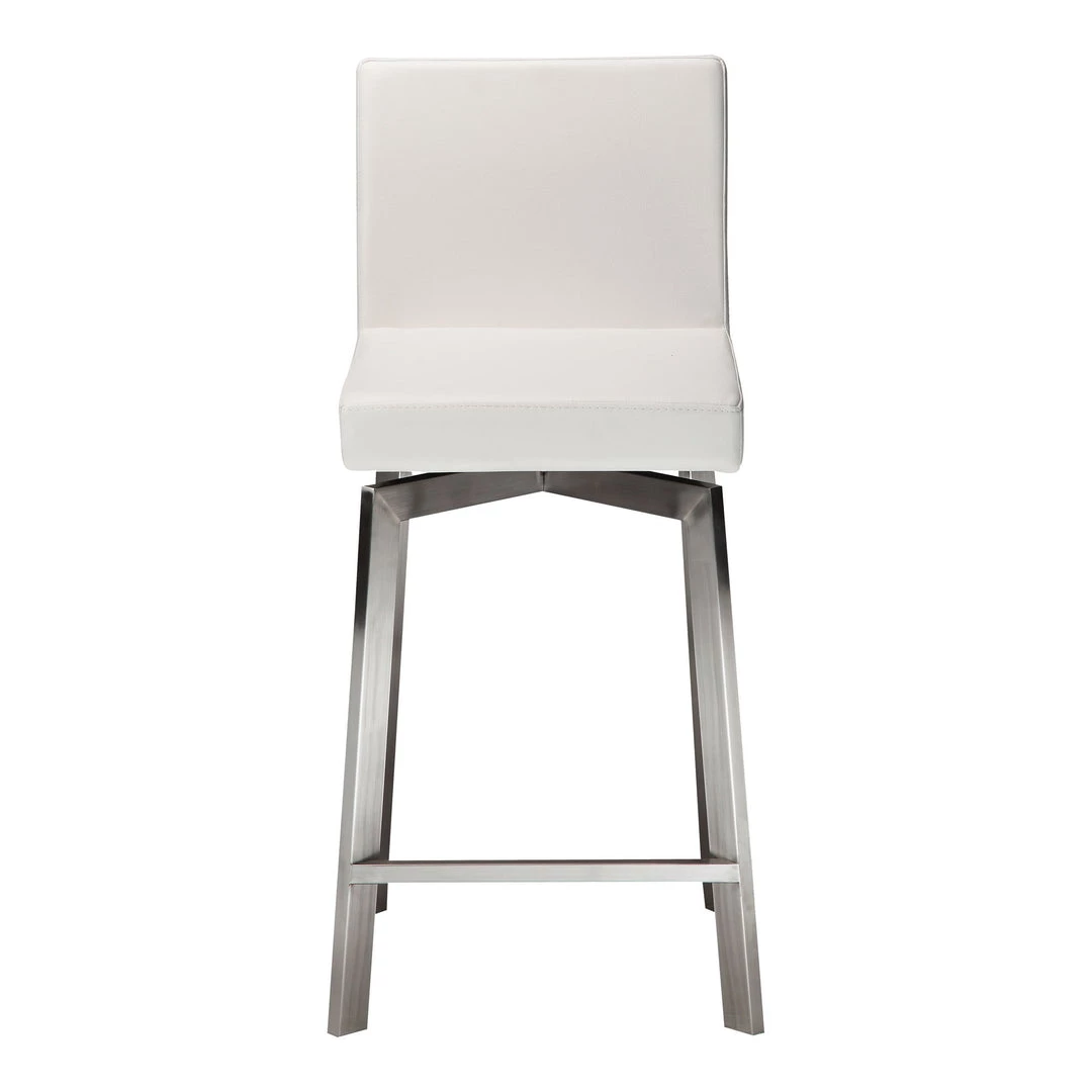 Moe's Home Collection Giro Swivel Counter Stool White 3 Moe's Home Collection Giro Swivel Counter Stool White