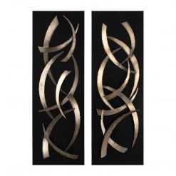 Accessories Uttermost Brushstrokes Metal Wall Art, S/2