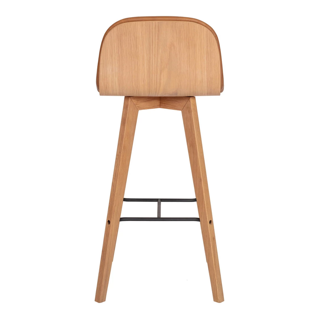 Moe's Home Collection Napoli Leather Barstool Tan 7 Moe's Home Collection Napoli Leather Barstool Tan