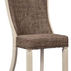Ashley Furniture Chairs Bolanburg - Brown / Beige - Dining Uph Side Chair (2/cn) - Uph Back